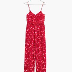 Red Floral Jumpsuit